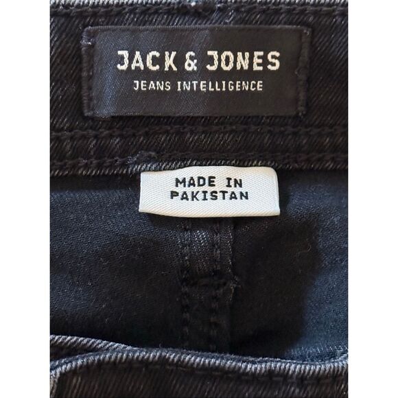 Jack & Jones Denim Washed Black Slim Fit Glenn Jeans Size 30x32 - Picture 4 of 6